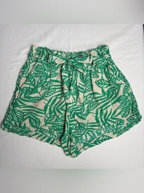 Cali 1850 Tropical Linen/Viscose Blend Shorts- M
